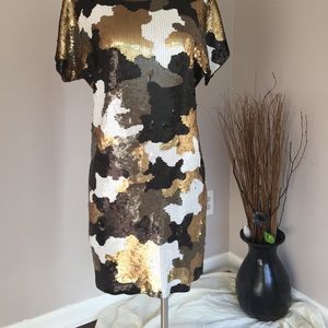 Michael Kors multi colored sequin dress